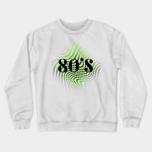 1980 RETRO Vibes Neon Green Crewneck Sweatshirt